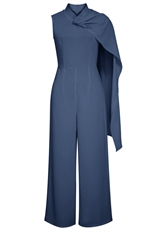 One-shoulder Draped Jumpsuit