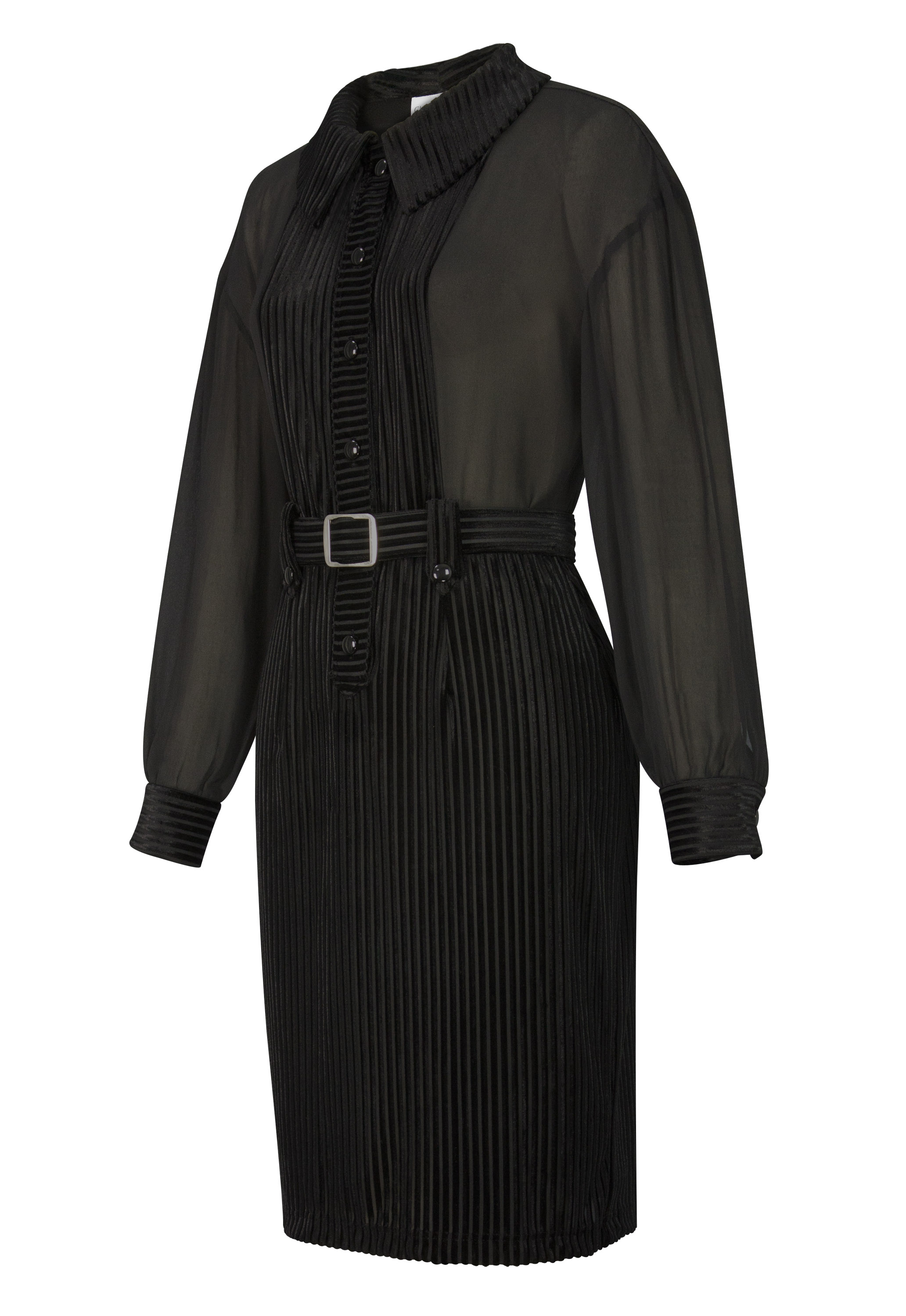 Viscose Sheer Shirt Dress