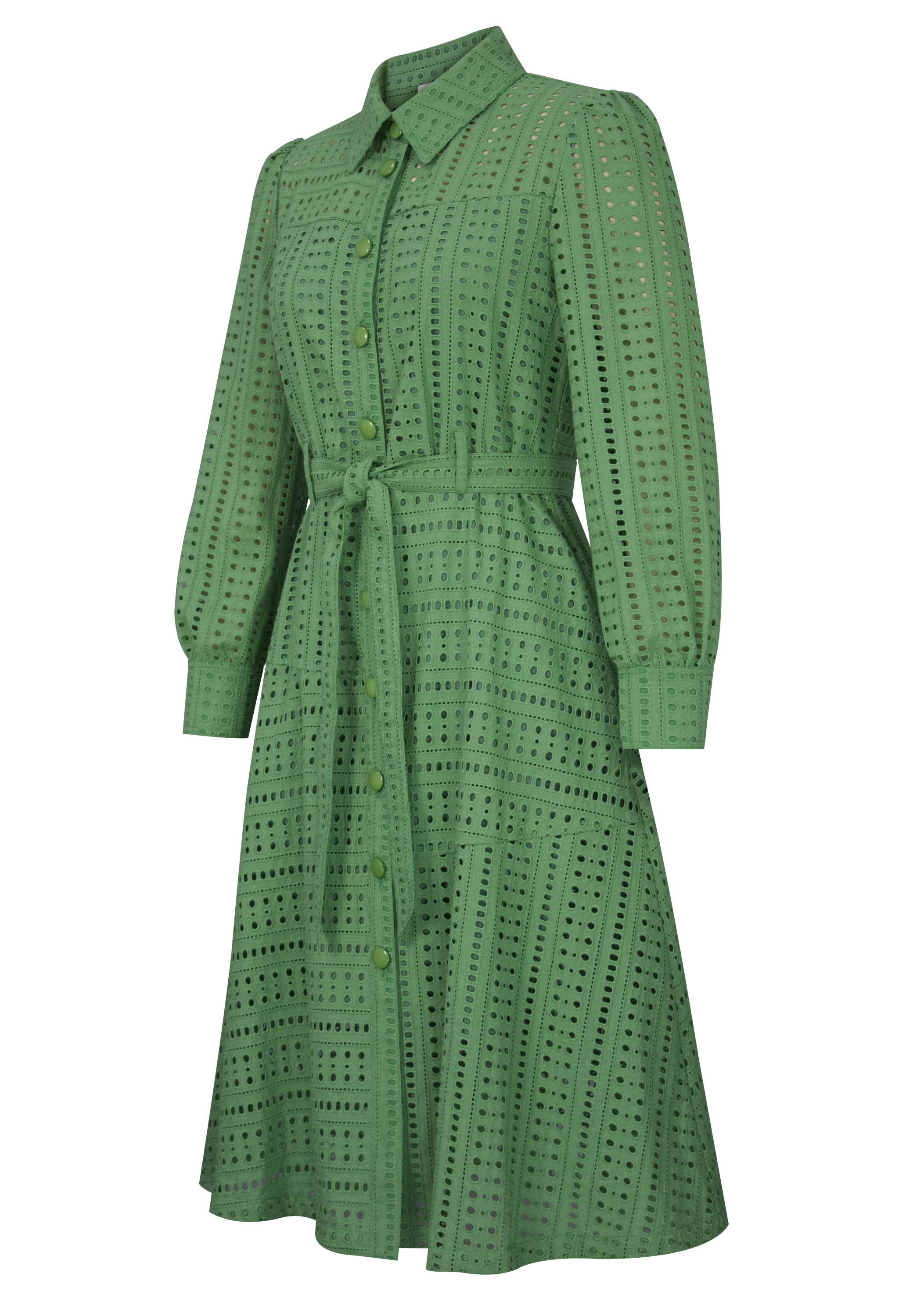 Eyelet Embroidery Shirtdress