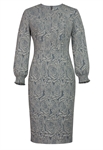 Embossed Jacquard Layered Dress