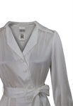 Linen Belted Wrap Shirt