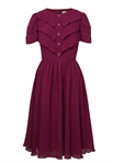 Viscose Layered Chiffon Dress