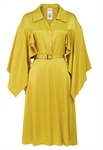 Viscose Ruched-Sleeve Shirtdress