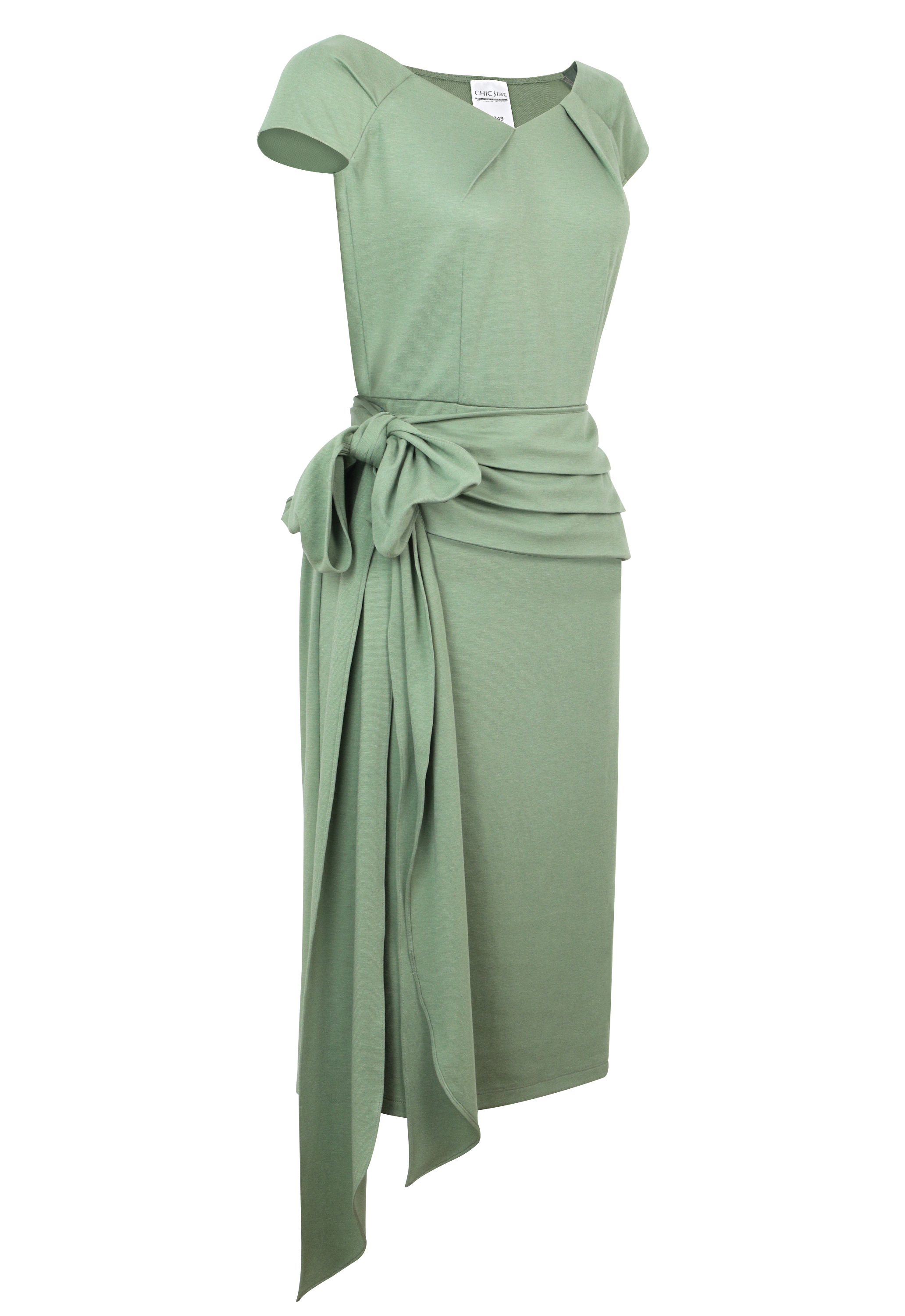 Acetate Pleats Drape Dress