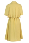 Linen Pleats 2Pcs Dress Set