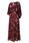 Viscose Burn-out Poncho Dress