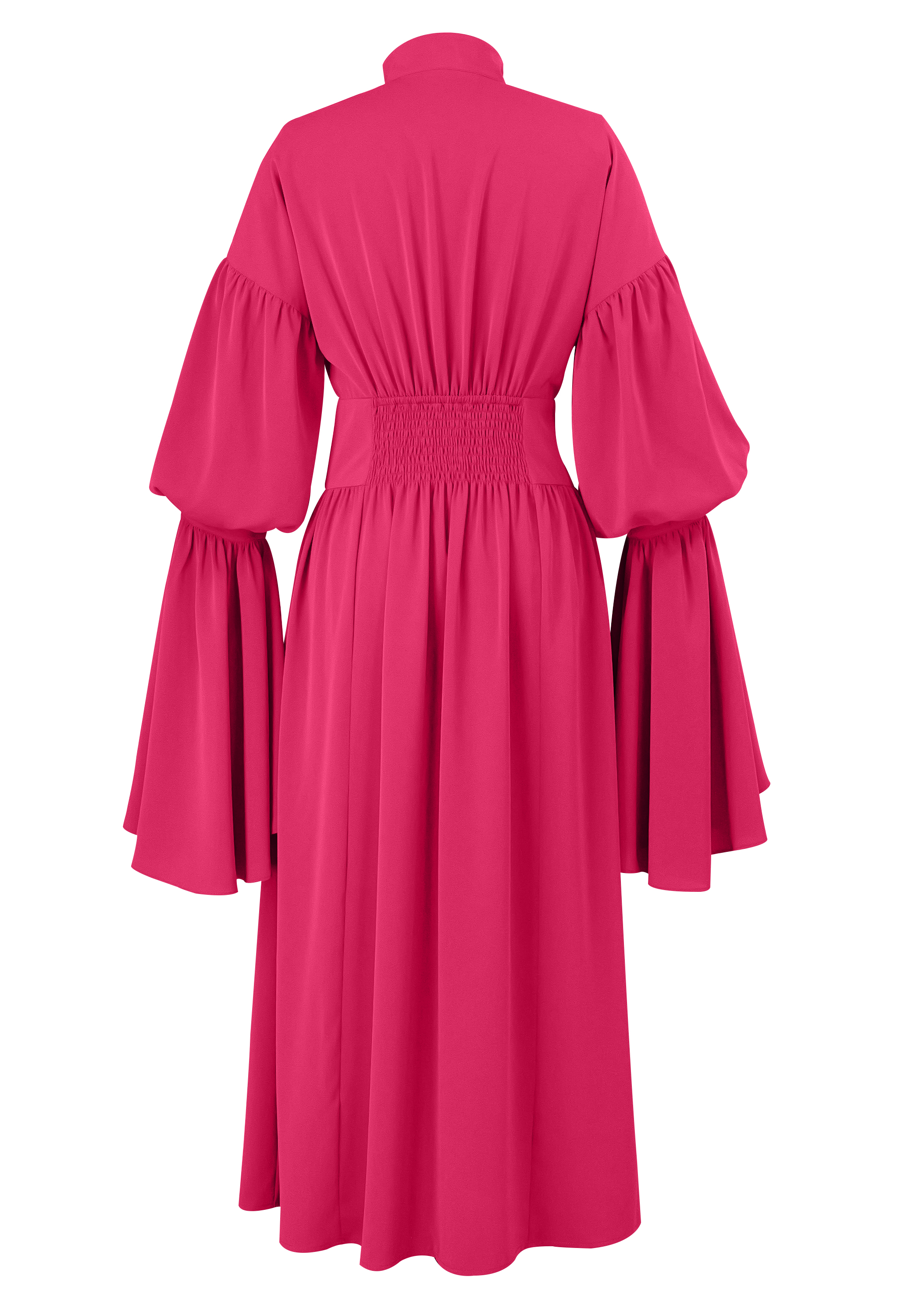 Ruffle-Sleeve Maxi Dress