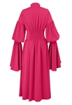 Ruffle-Sleeve Maxi Dress