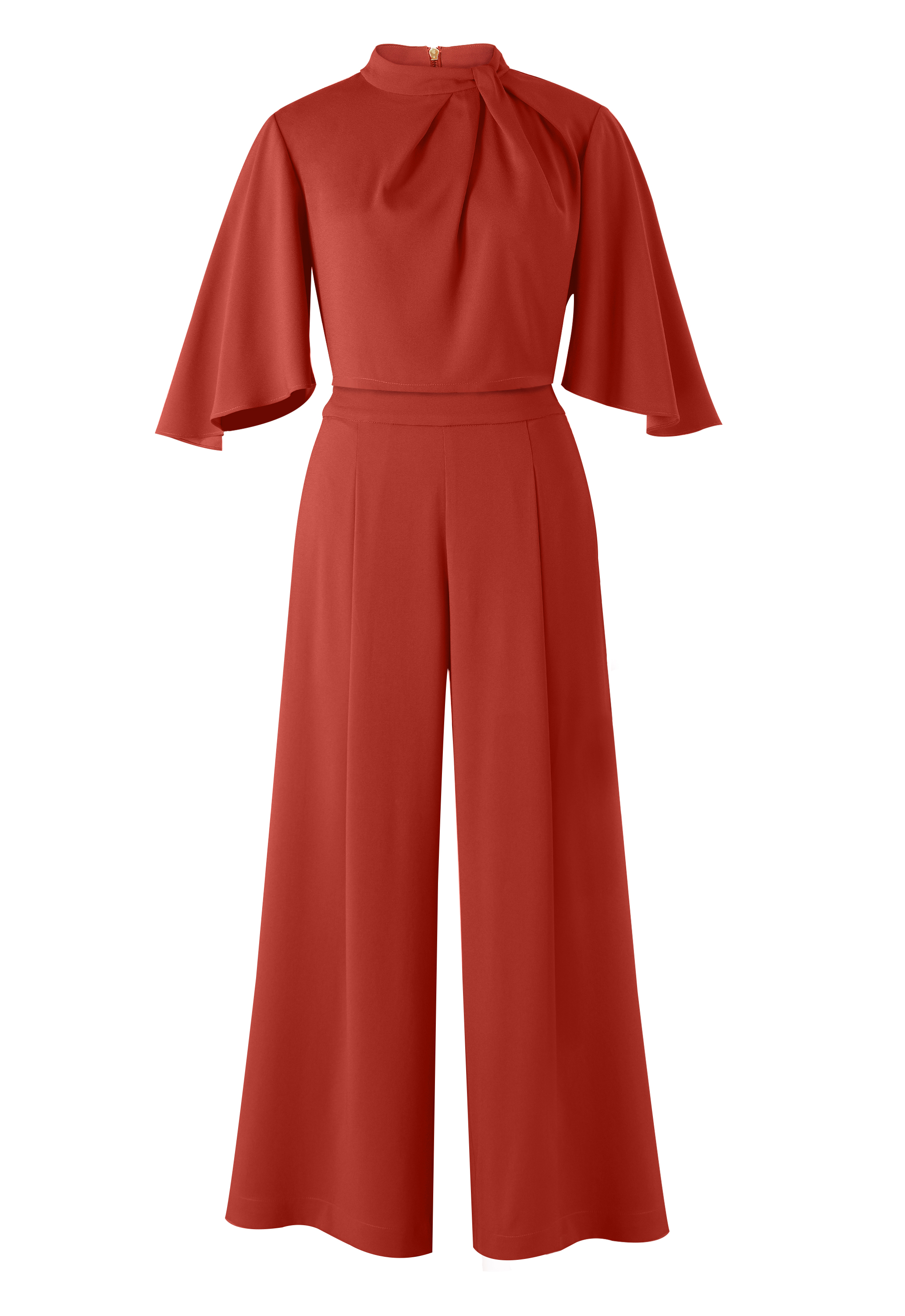 Acetate 2Pcs Top Pants Suit