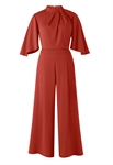 Acetate 2Pcs Top Pants Suit