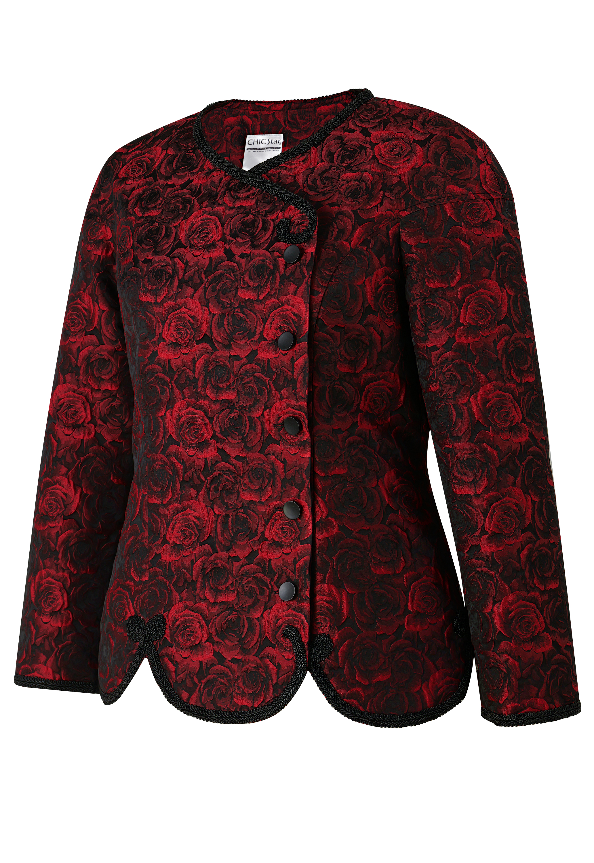 Embossed Jacquard Blazer Jacket