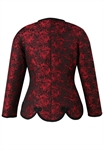 Embossed Jacquard Blazer Jacket