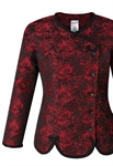 Embossed Jacquard Blazer Jacket