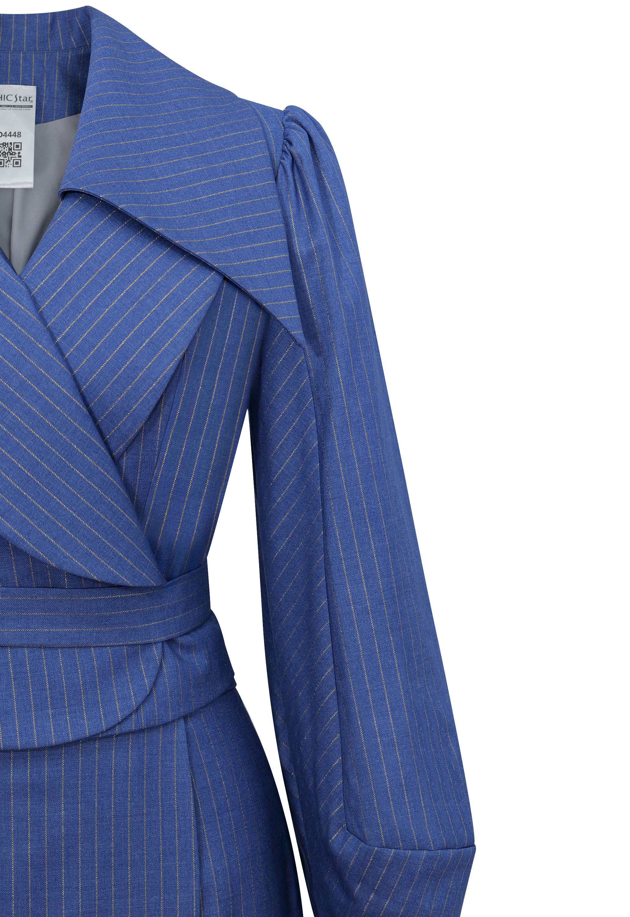 Metallic Pinstripe 2Pcs Suit