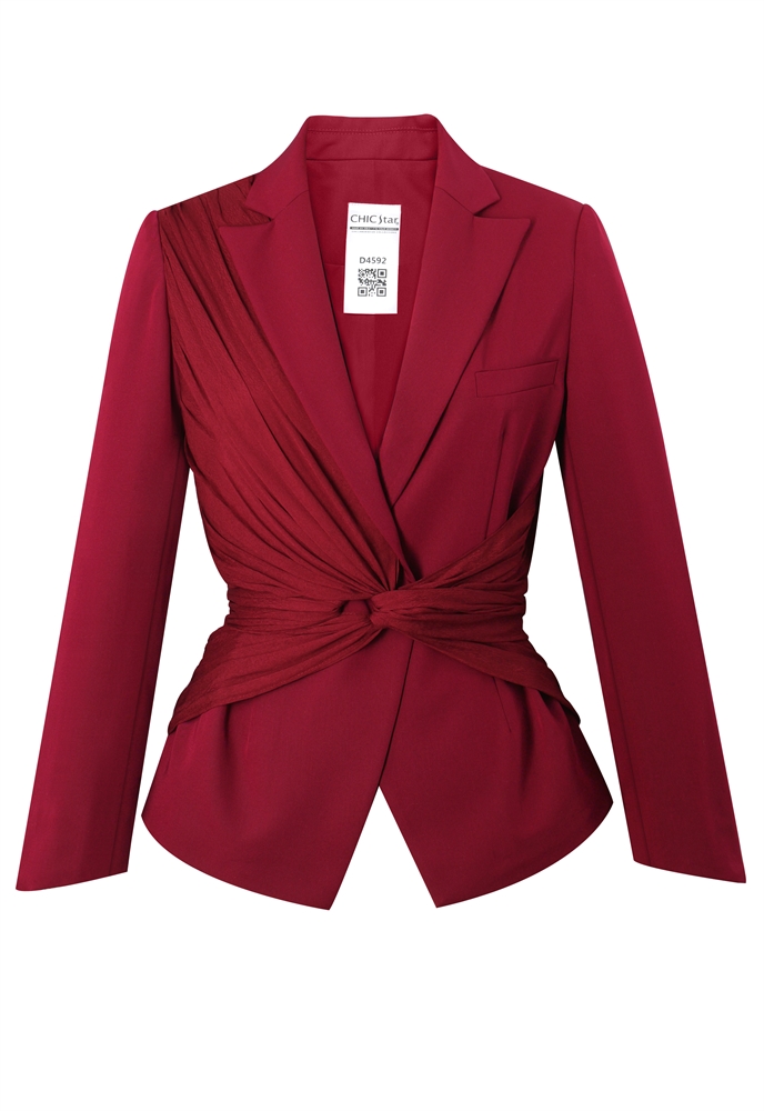 Ruffle-layer Jacket Blazer